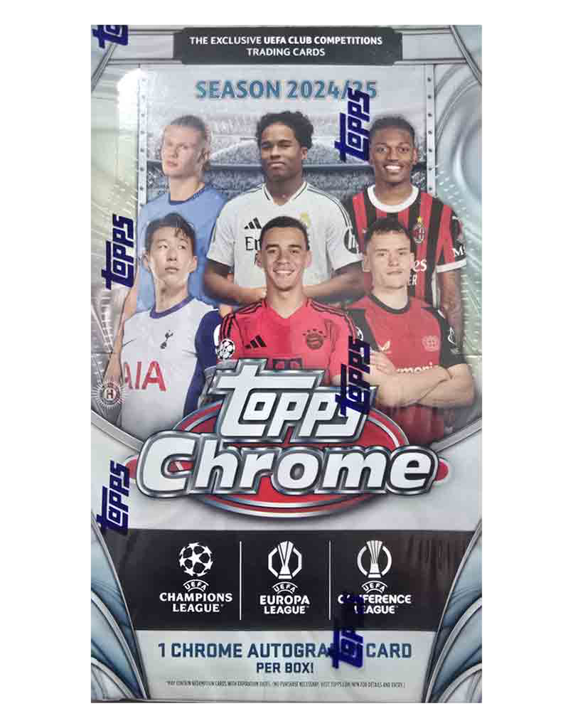 2024-25 Topps Chrome UEFA Club Competitions - Hobby Box