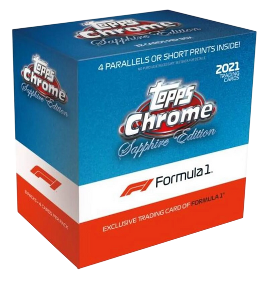 2021 Topps Chrome Formula 1 Racing Sapphire Edition - Hobby Box