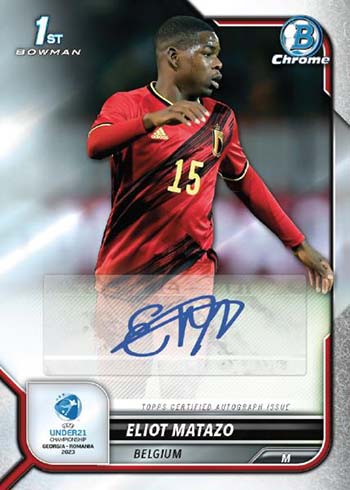 2022 Topps Bowman Chrome: Road to UEFA Under 21 European Championship Soccer - Hobby Box