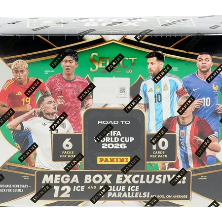 2025/26 Panini Select Road To FIFA World Cup 2026 Soccer Hobby Mega Box