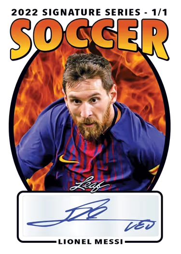 2022 Leaf 1/1 Signature Series Soccer - Hobby Box