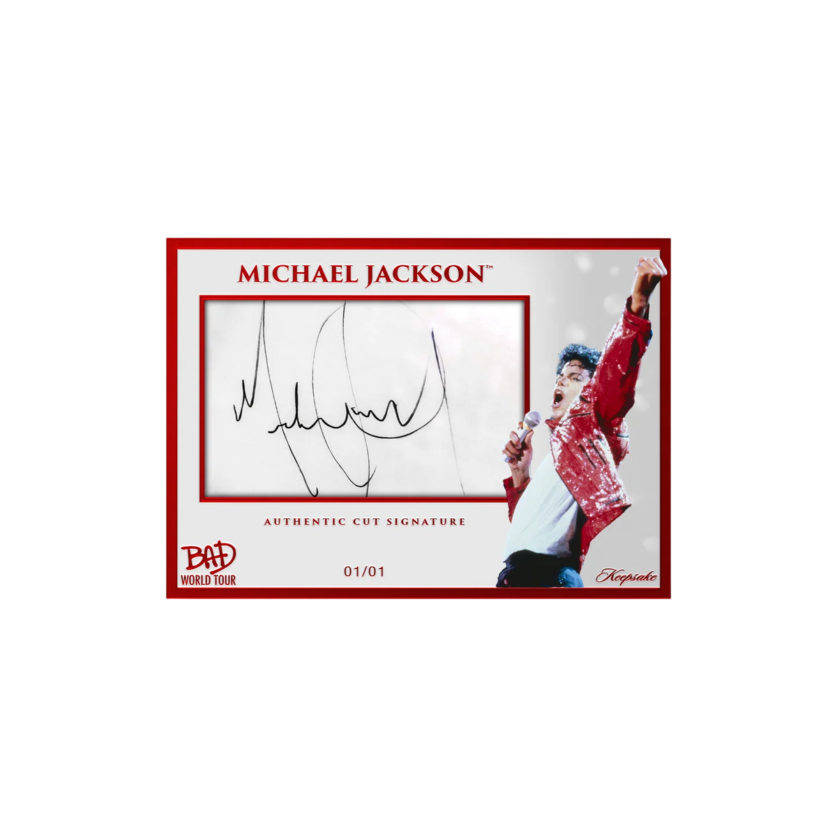 Michael Jackson BAD WORLD TOUR Keepsake Premiere Collection - Hobby Box