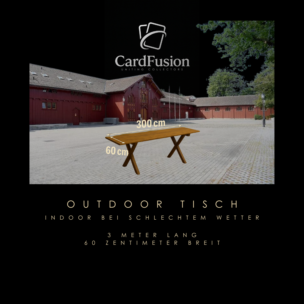 OUTDOOR Tisch - Cardfusion Winterthur 01.08.26