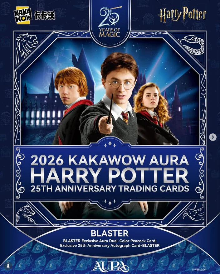 2026 Kakawow Aura Harry Potter 25th Anniversary Trading Cards - Blaster Box