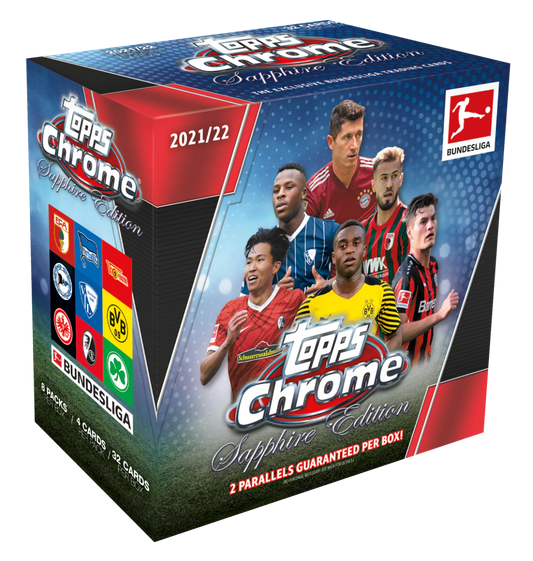 2021/22 Topps Chrome Bundesliga Soccer Sapphire Edition Box