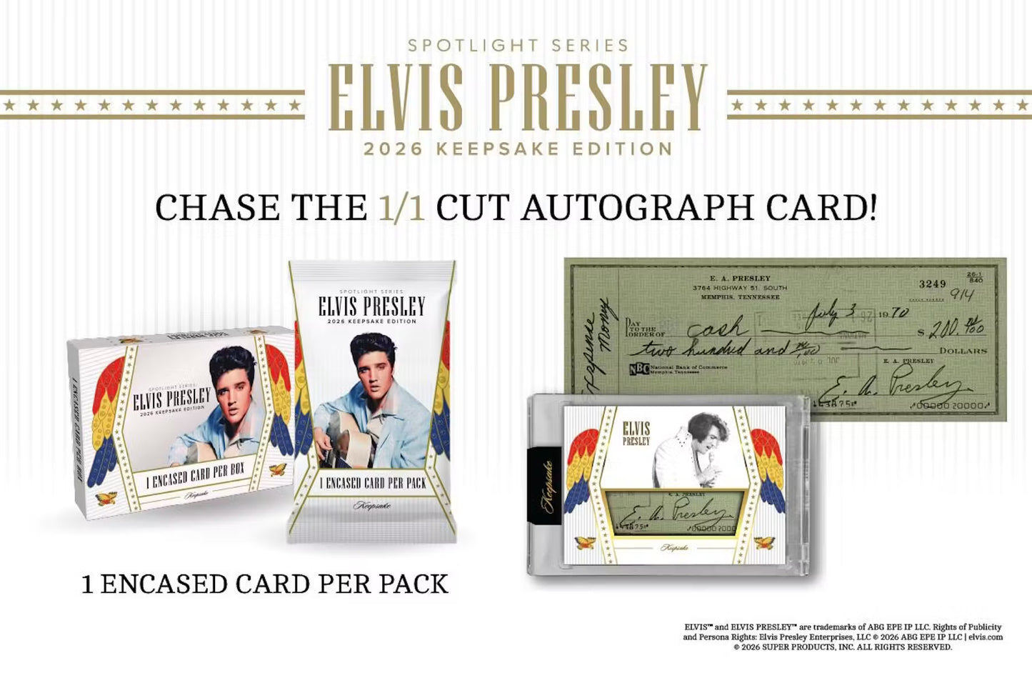 2026 Keepsake Elvis Presley Spotlight Series Hobby Box