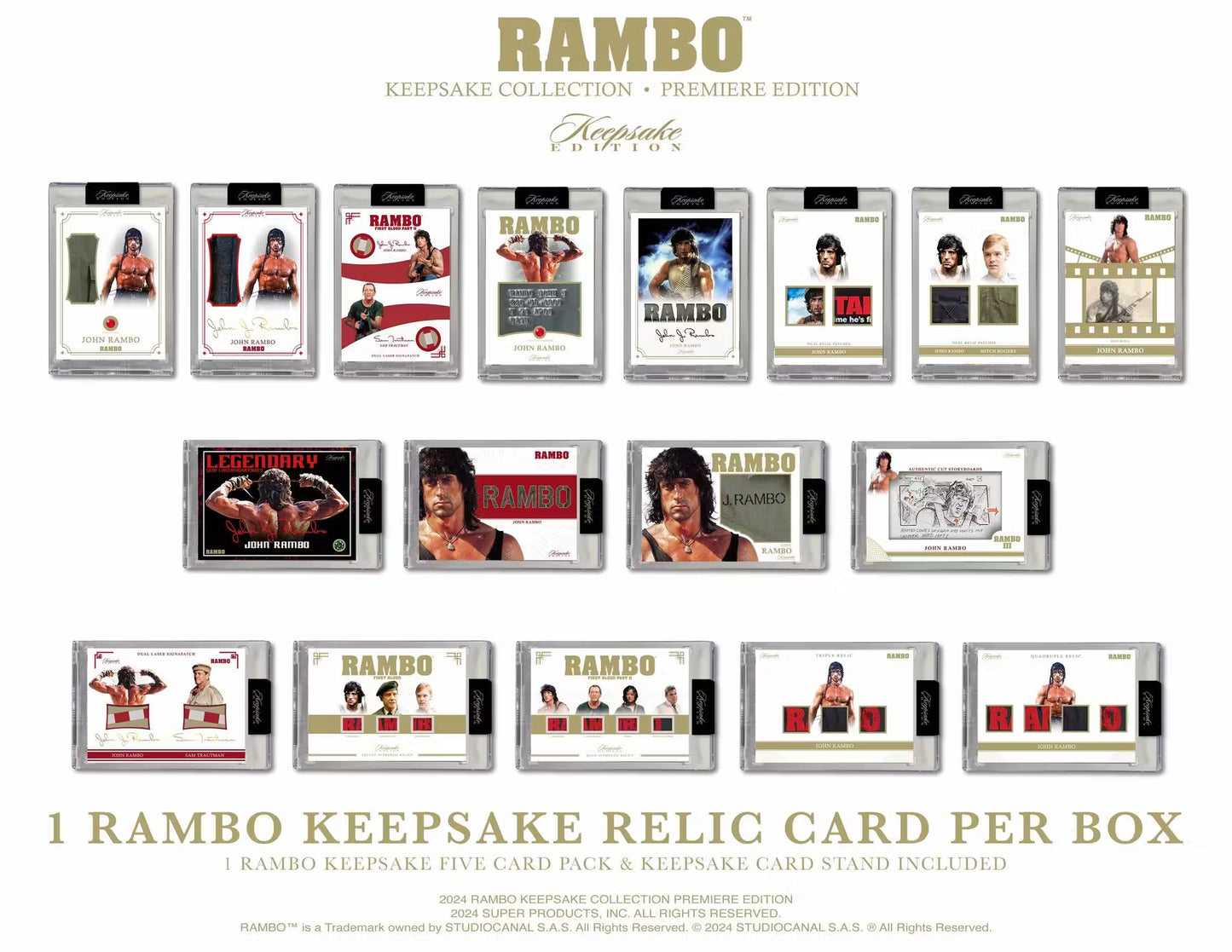 2024 Keepsake Rambo Collection Premiere Edition - Hobby Box