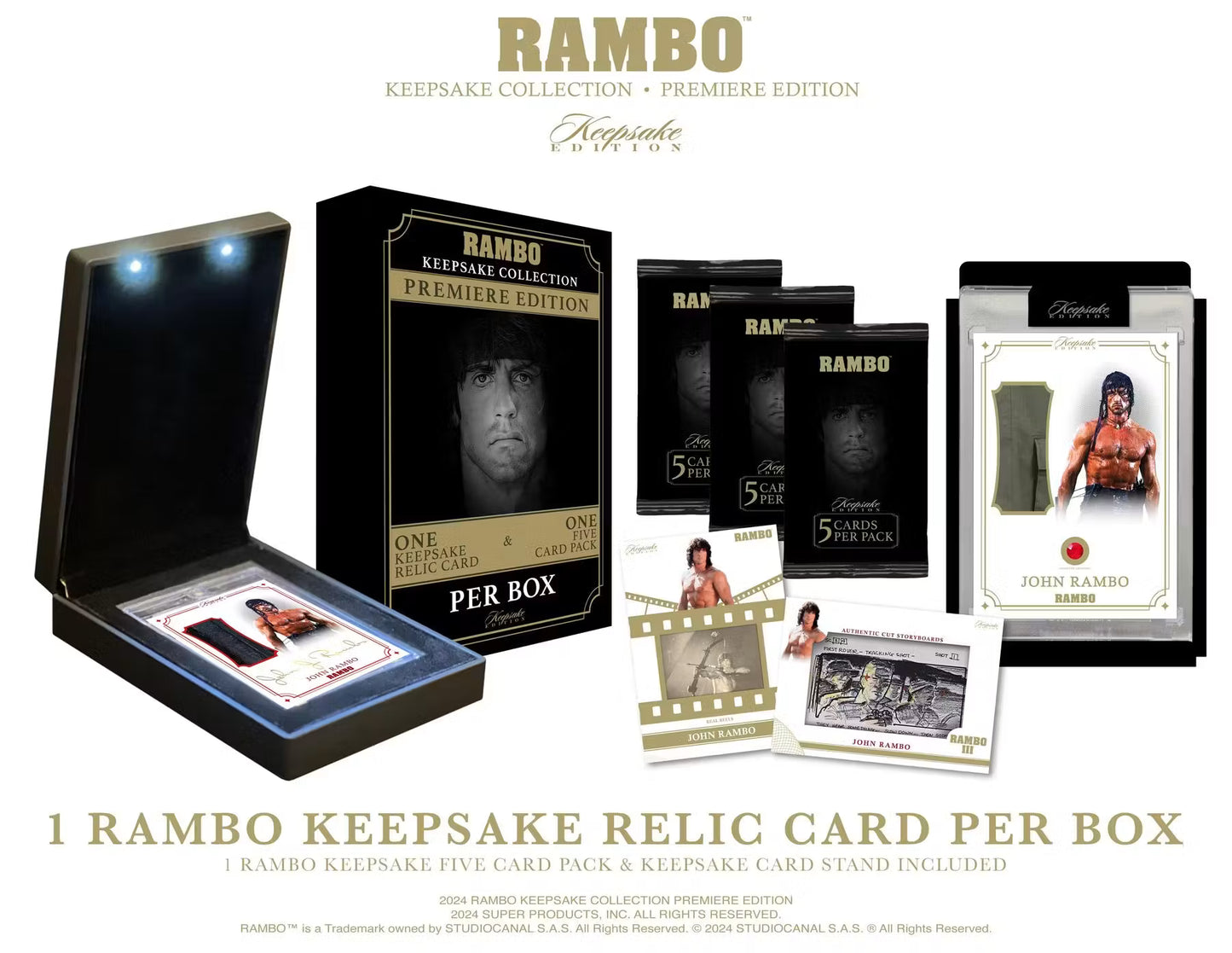 2024 Keepsake Rambo Collection Premiere Edition - Hobby Box